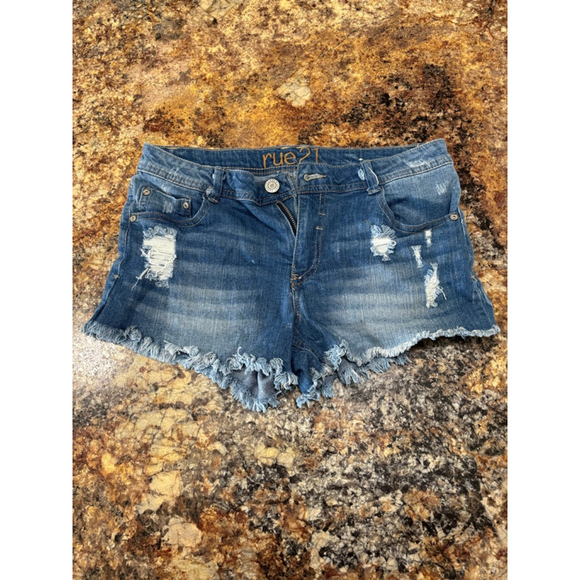 Rue21 Pants - Rue21 Distressed Denim Cutoff Shorts